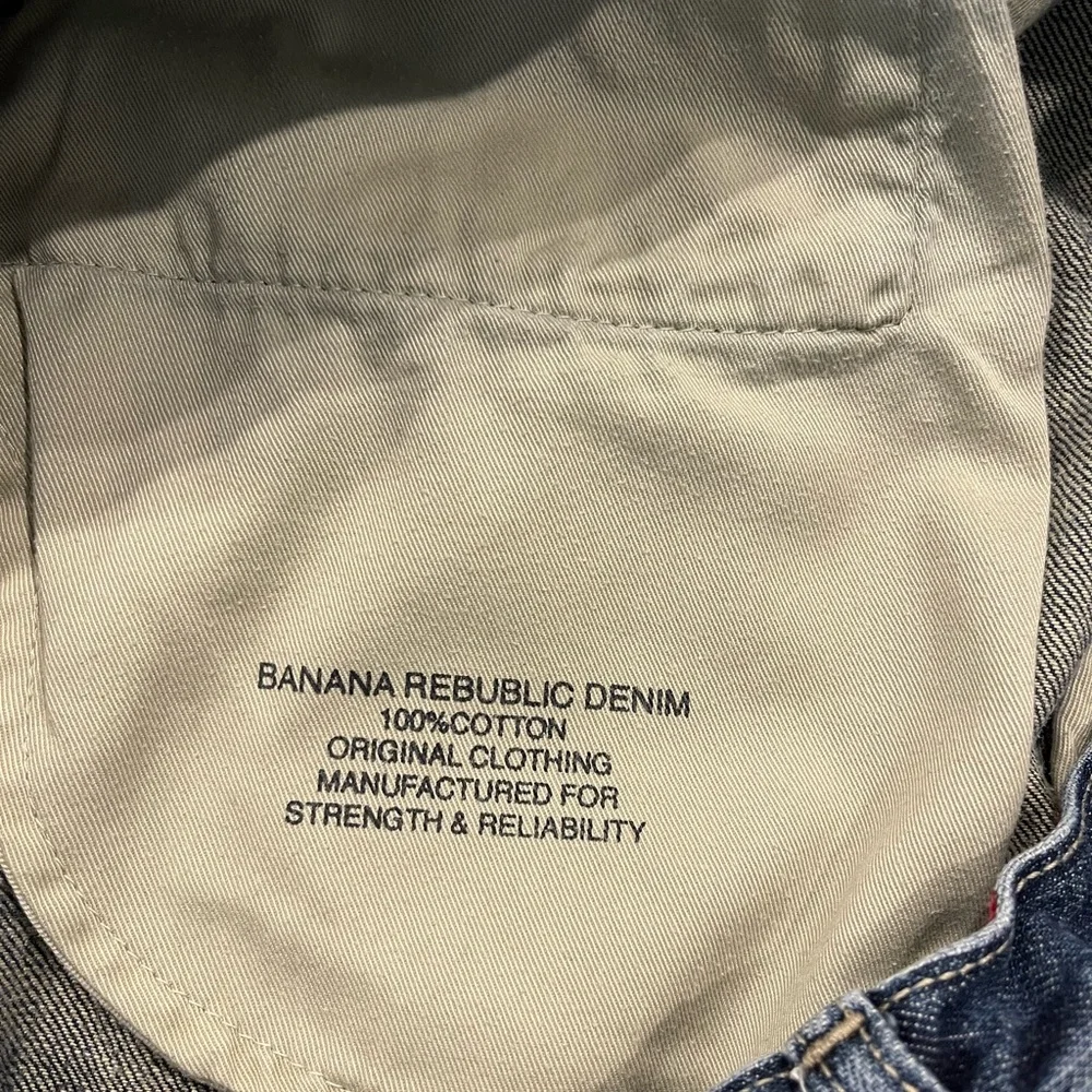 Banana Republic Relaxed Fit Blue Jeans 100% Cotton Straight Leg | 35x34